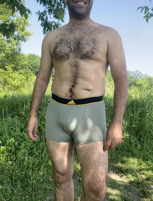 Too hot to wear much today