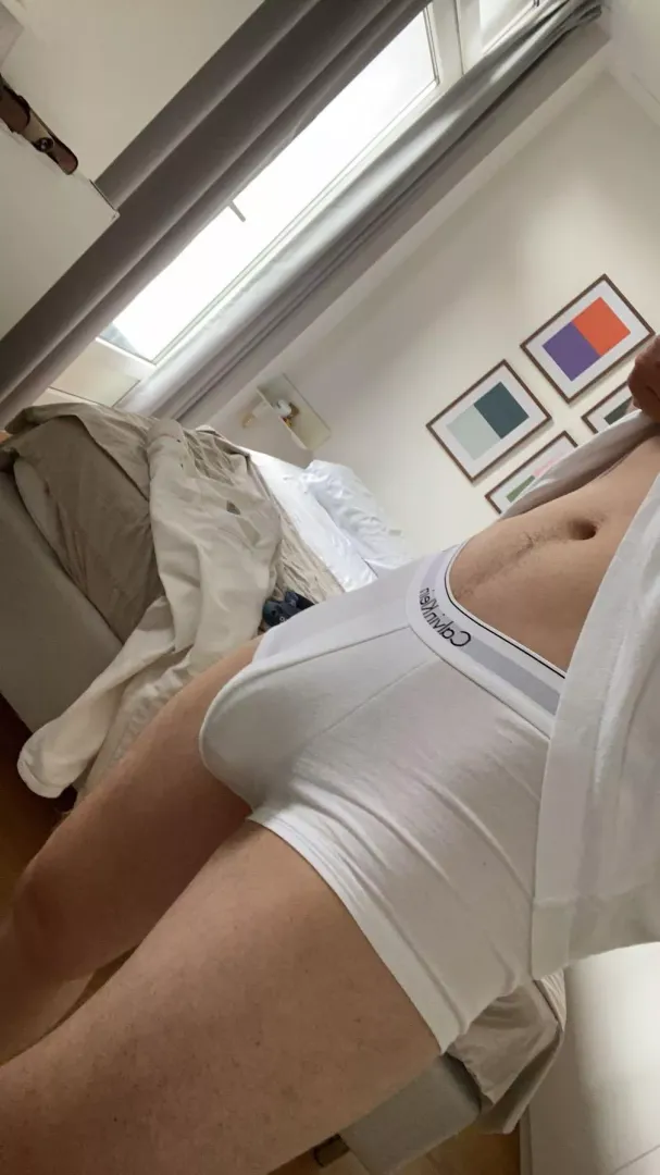 Too warm for clothes today 
