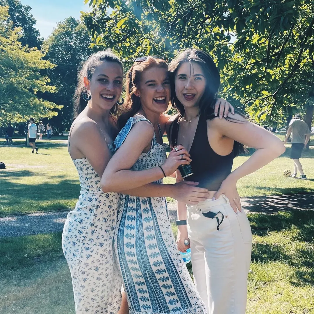 Touchy feely girls