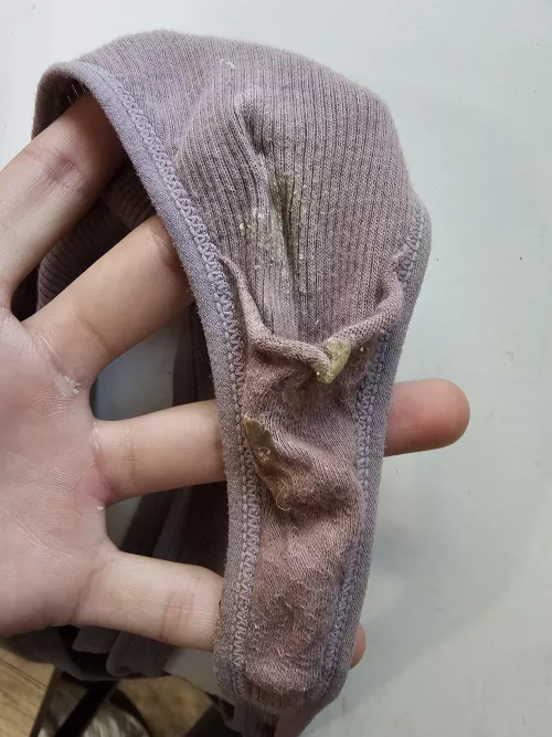 Trashed panties after working my latina butt off 