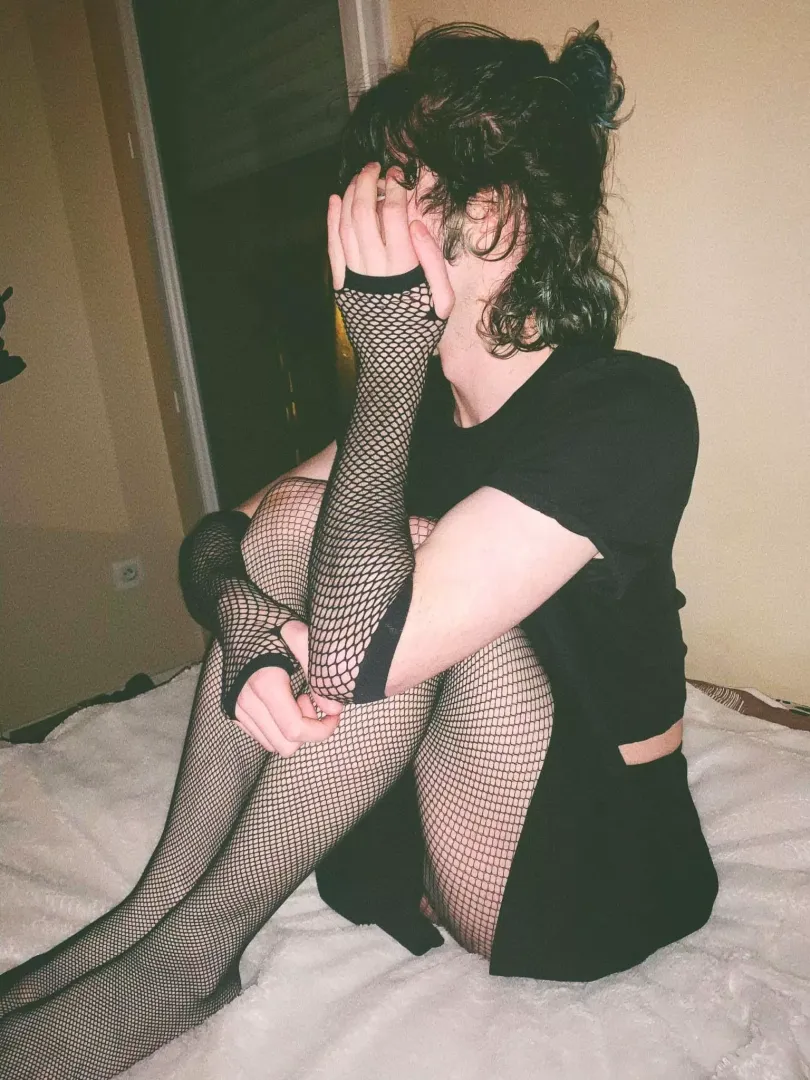 Tried my new fishnets~ hope u will like it ♡