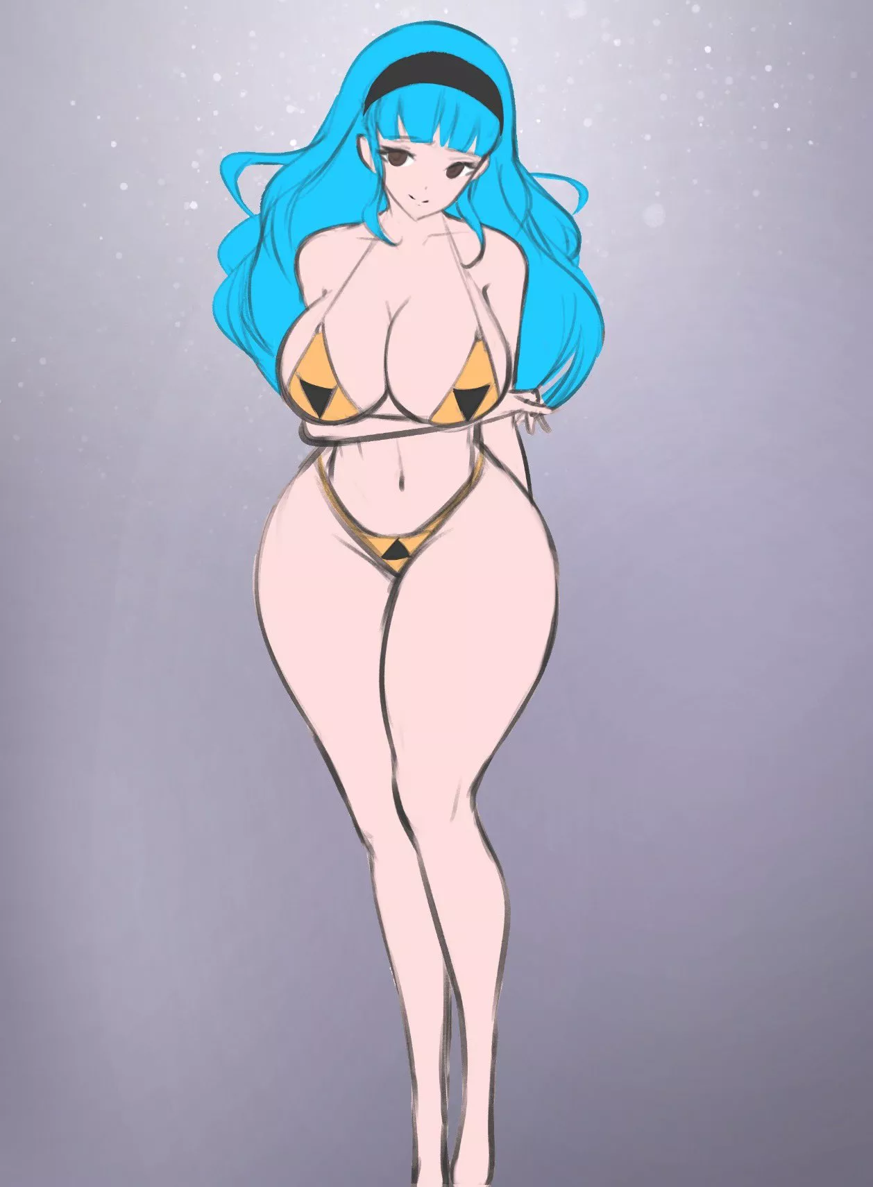 Triforce Bakini Marianne (By @JaxArtDump) [Requested]