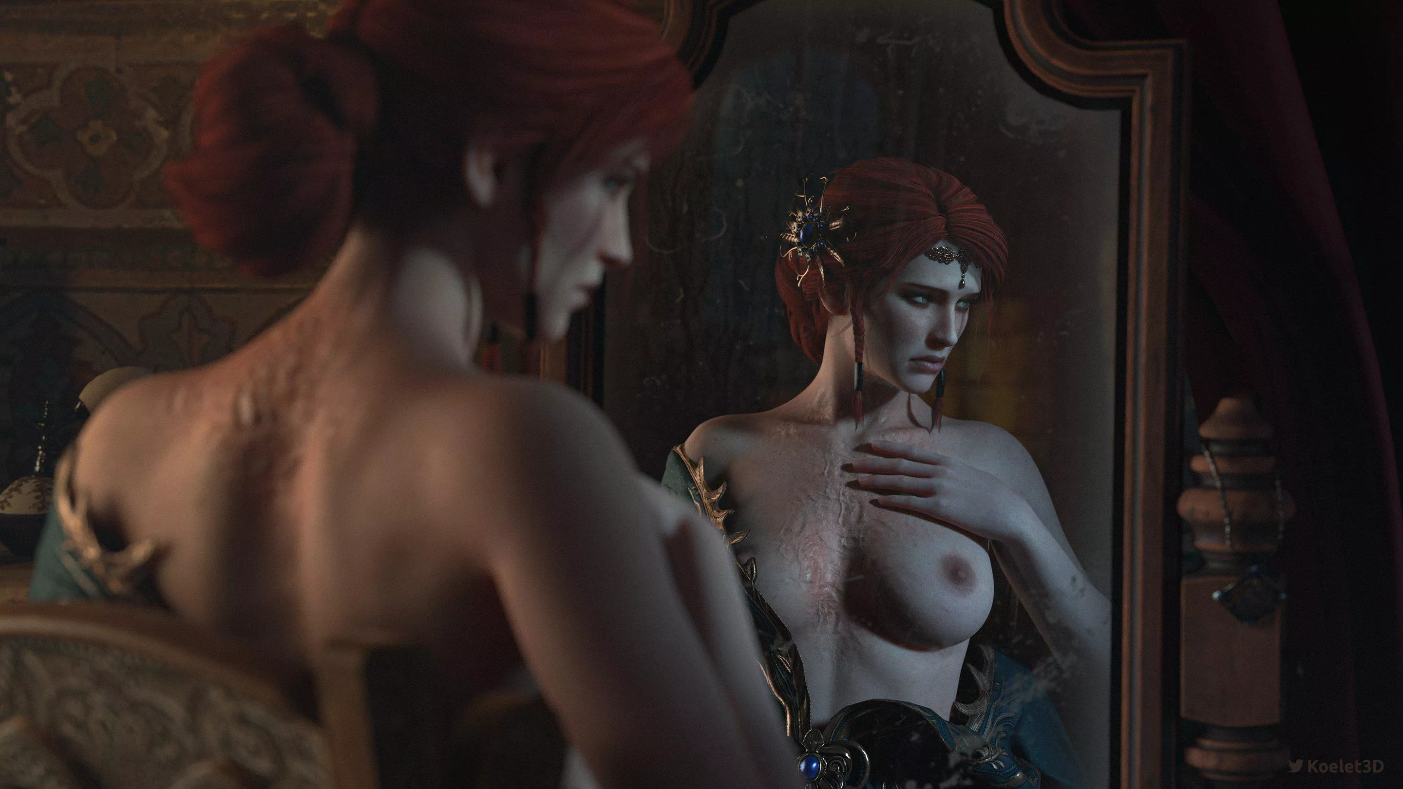 Triss, (Koelet3D) [The Witcher]