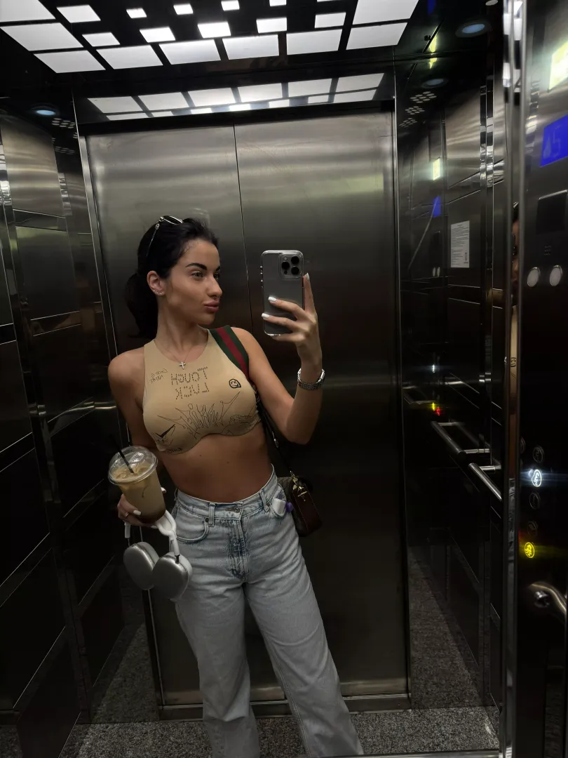 trophy in elevator