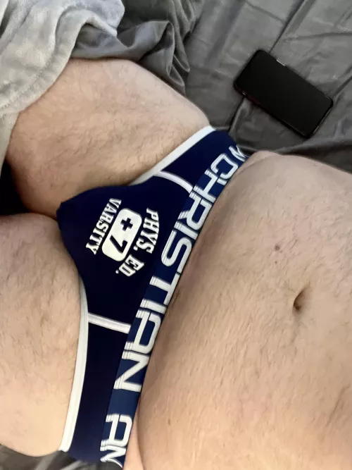 Trying on my first pair of Andrew Christian underwear. What do you think?