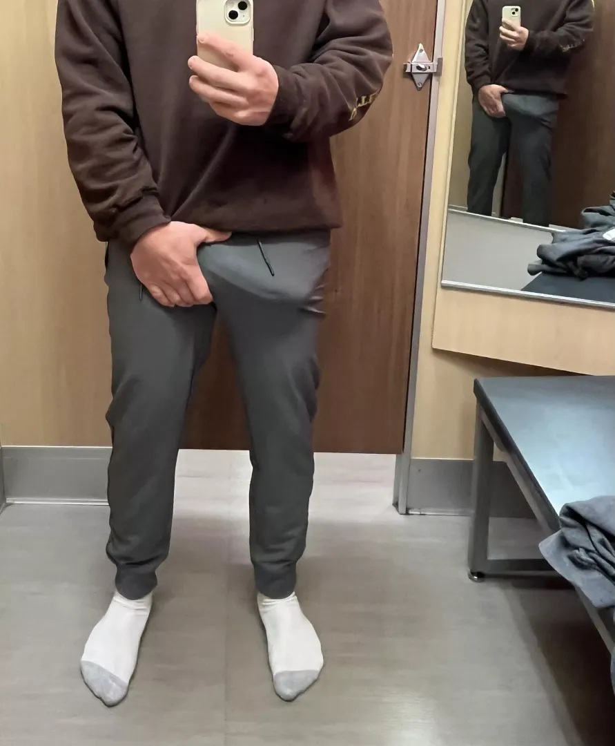 Trying on some new pants