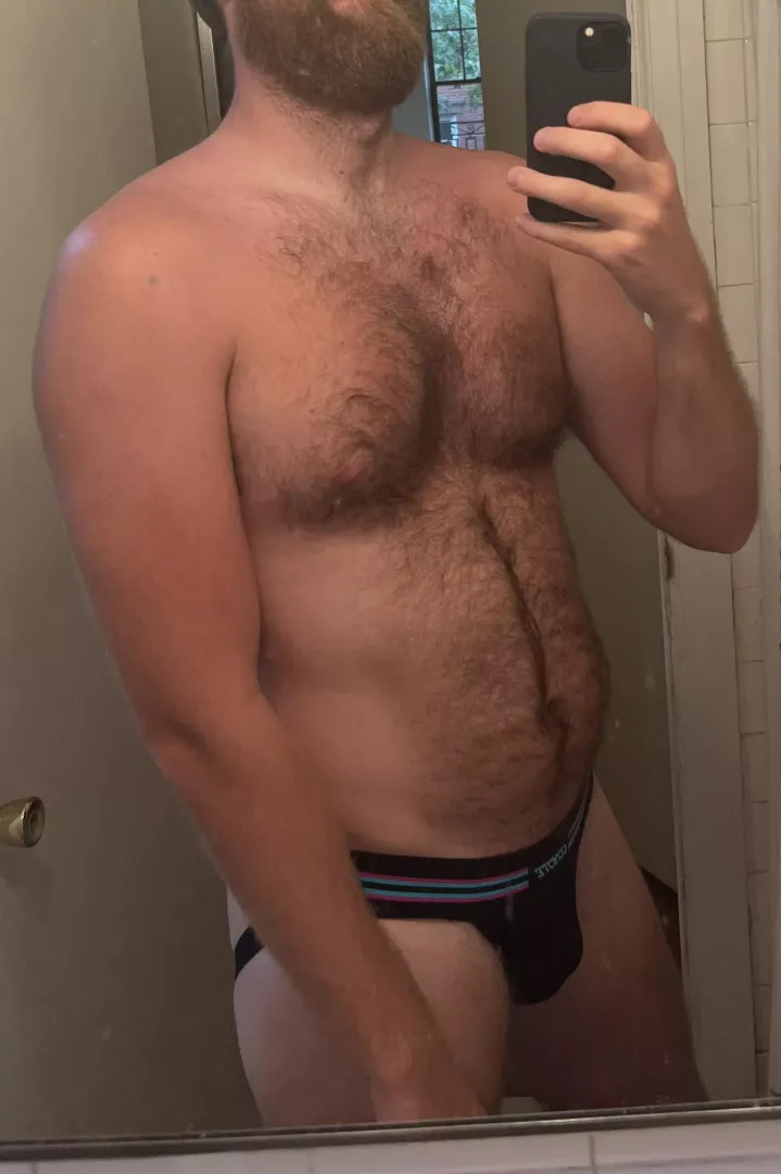 Trying out a new jock