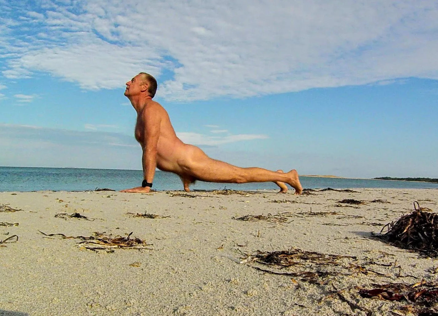 trying out my favourite yoga pose