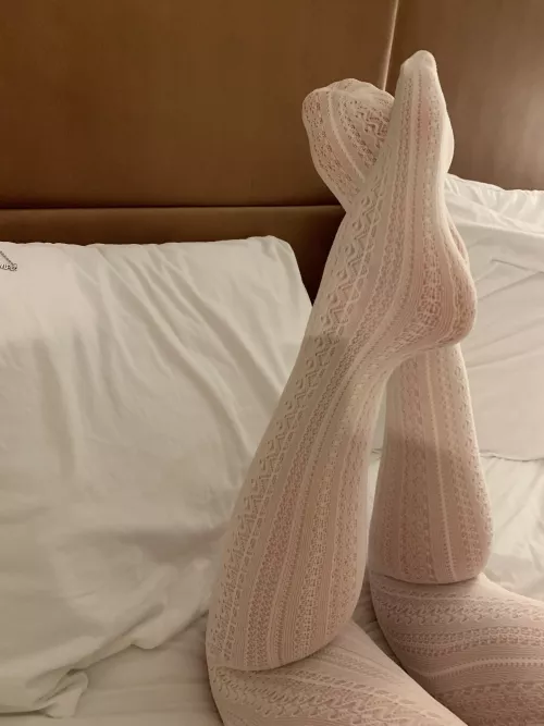 Trying out these cozy white patterned