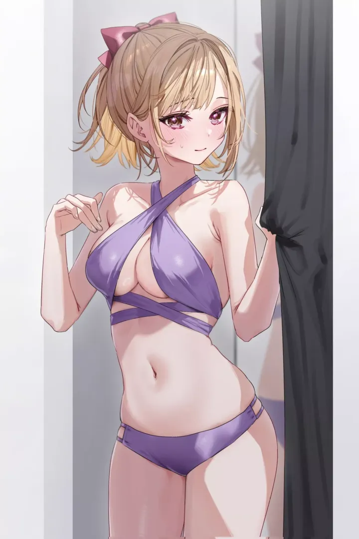 Trying swimsuit [Artist's Original]