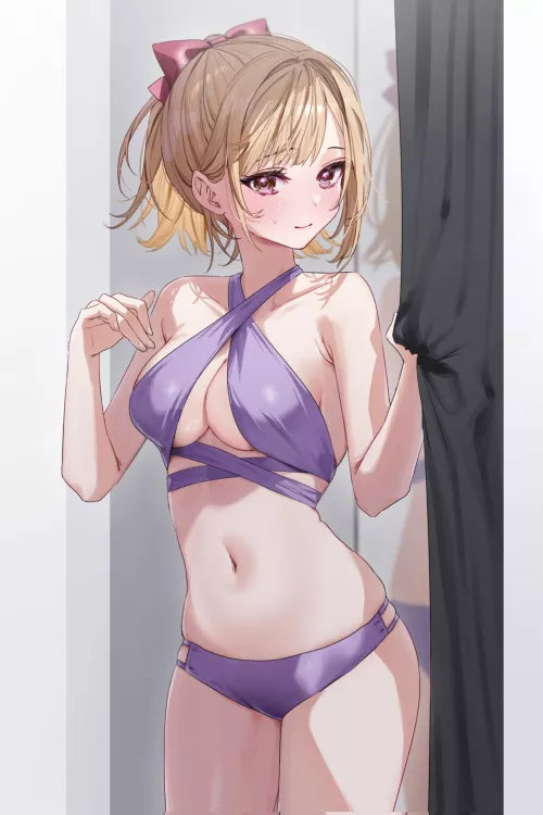 Trying swimsuit [Artist's Original]