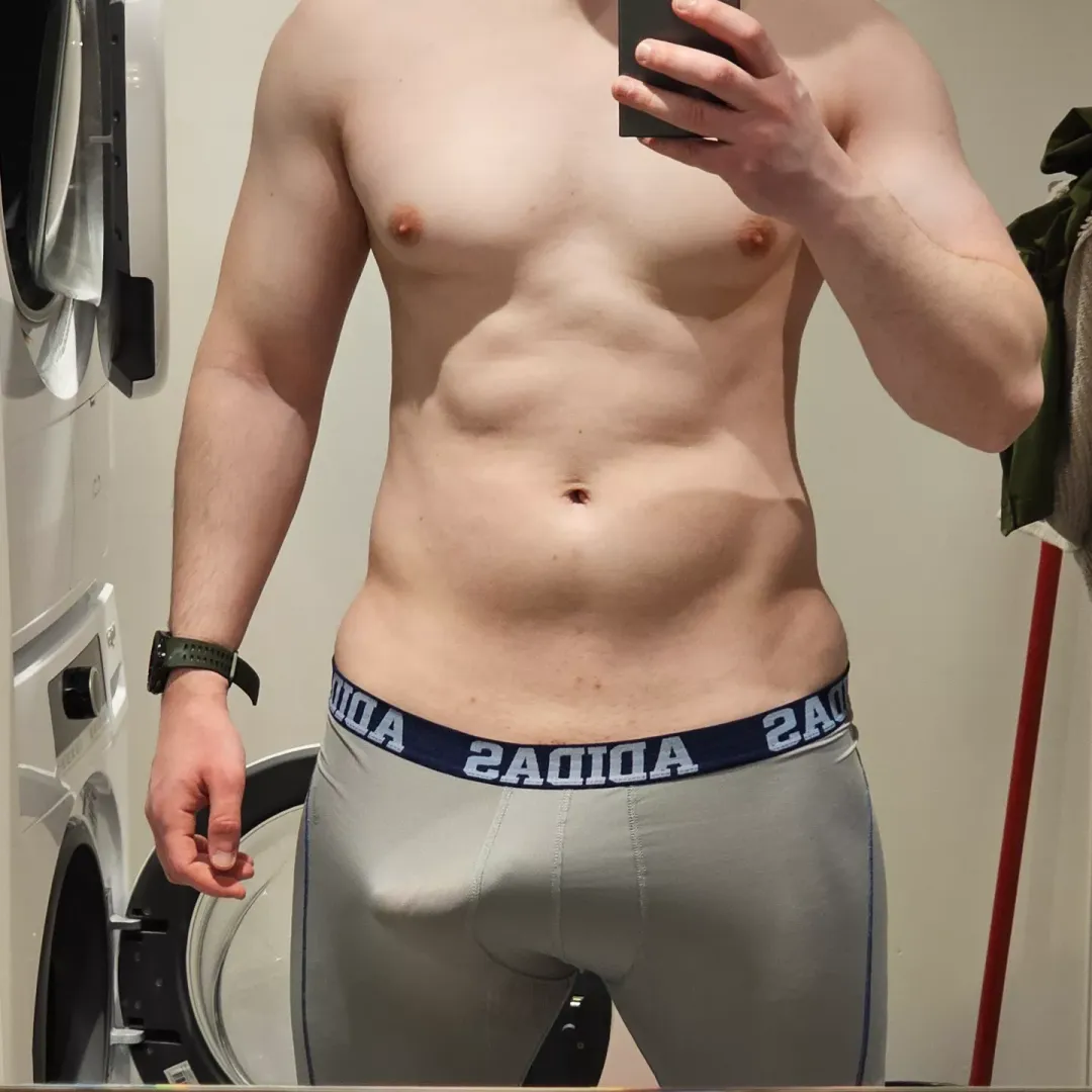 Trying to hide that boner after working out 👀