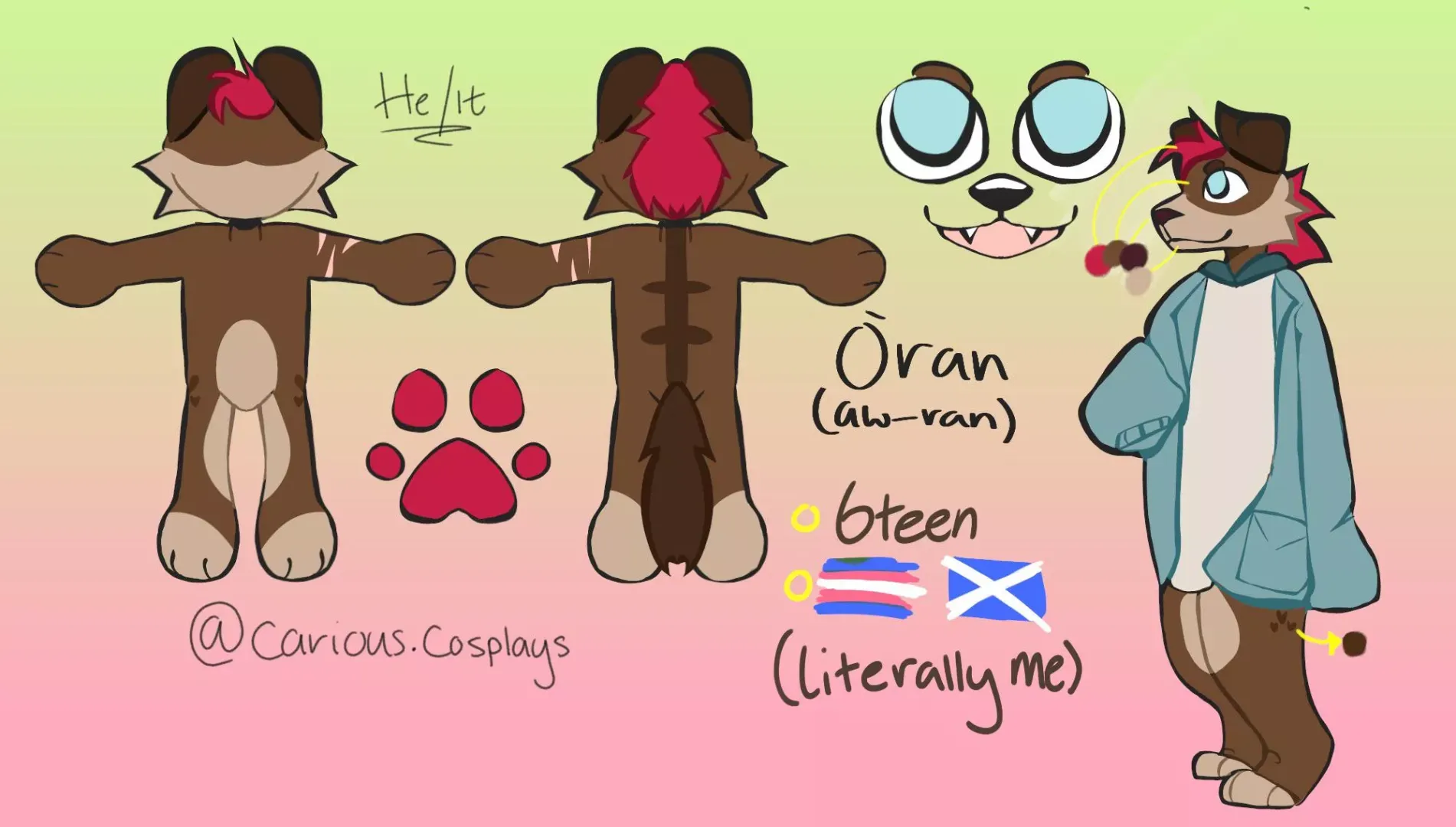 Trying to work out costs, How much would it be for a head and some pawz for him?
