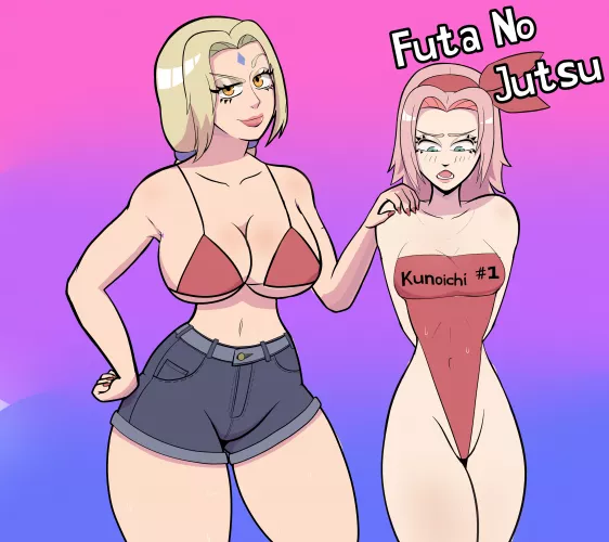 Tsunade and Sakura in training clothes (jezztoonz)