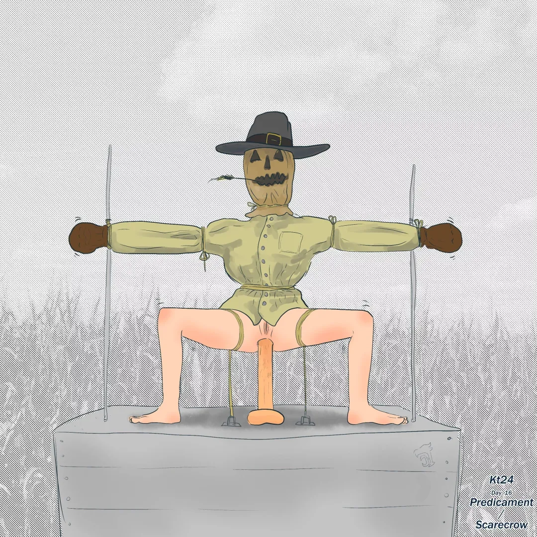 Turned into a scarecrow