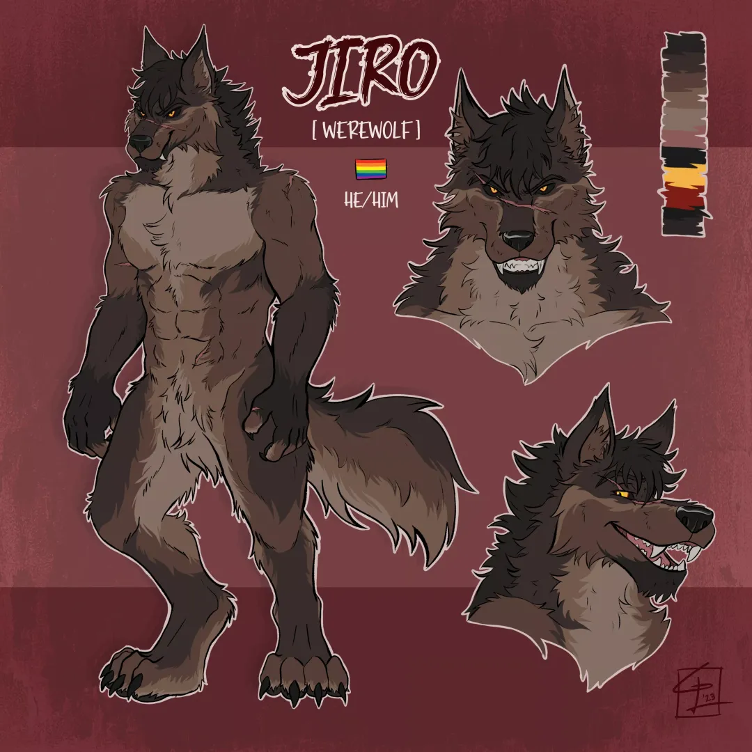 Turned my main oc into a werewolf