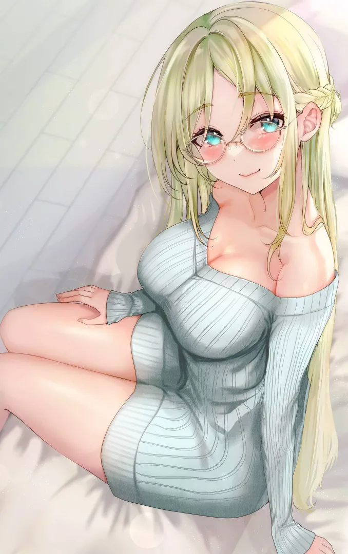 Turquoise Sweater [Artist's Original]