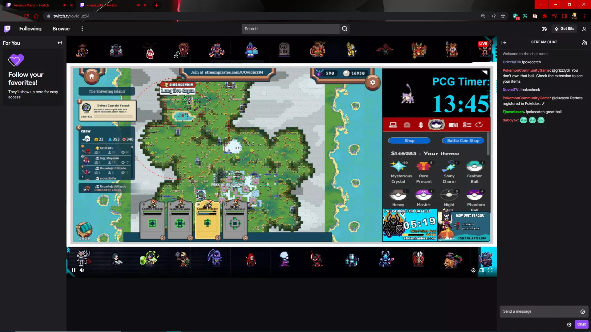twitch are you ok?? (not loading anything except stream)