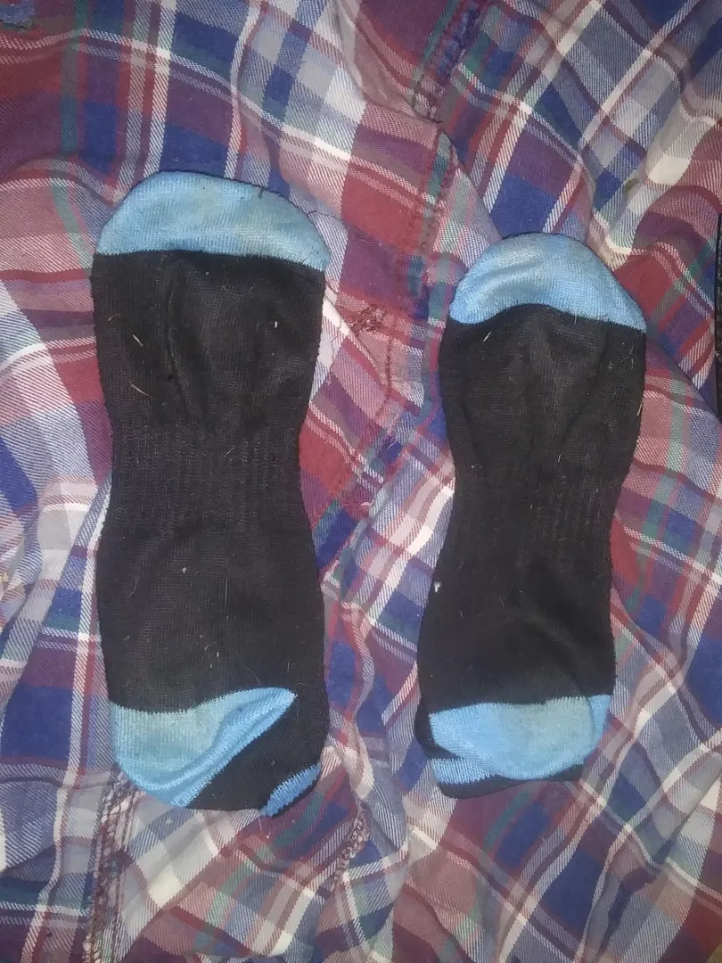 two days in these ankle socks 🖤💙