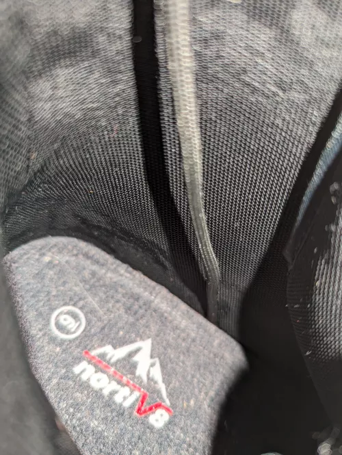 Uhh, do y'all have any idea why this lace is just stitched to the inside of my boot? It's not connected to anything.