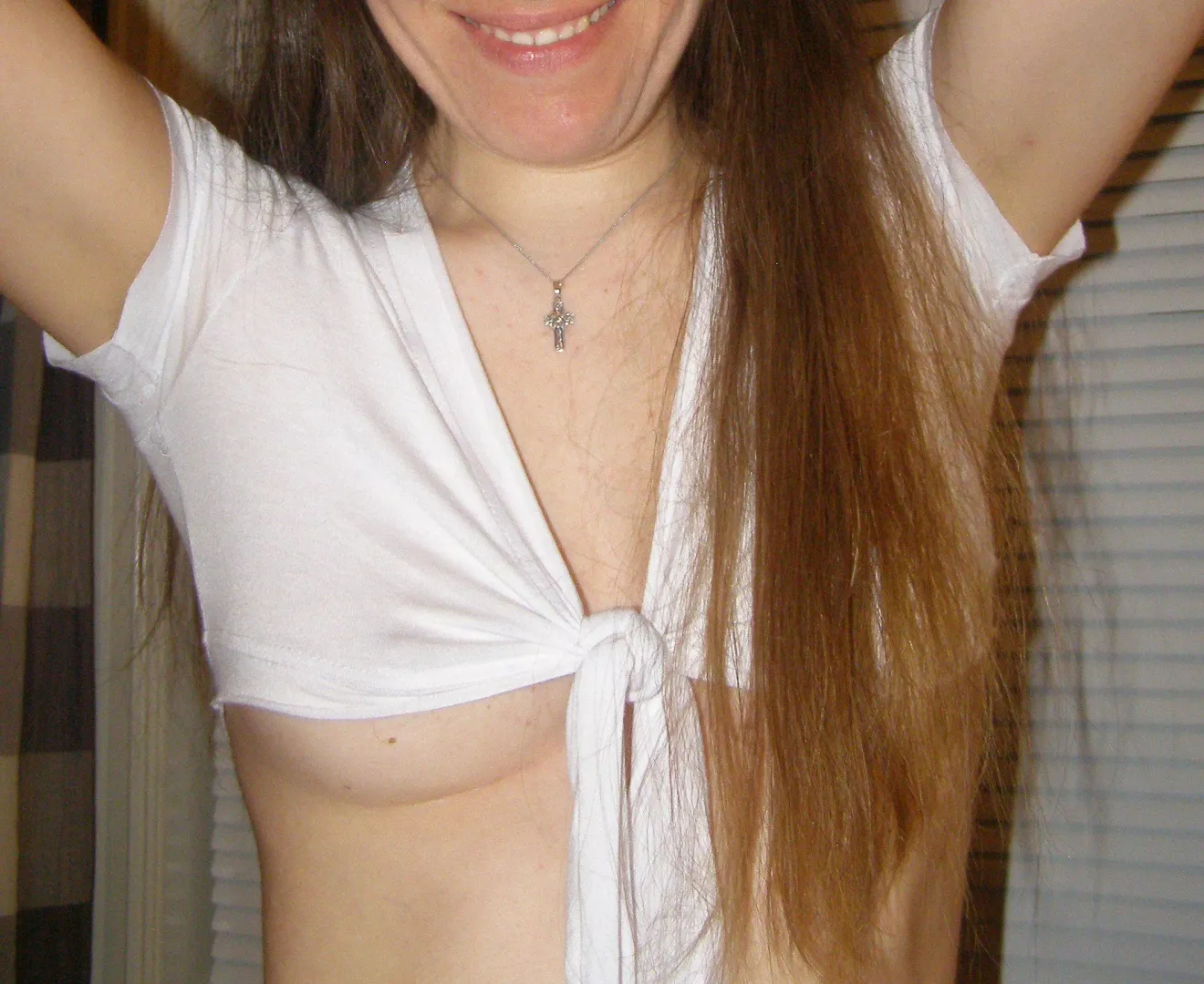 Underboob with smile