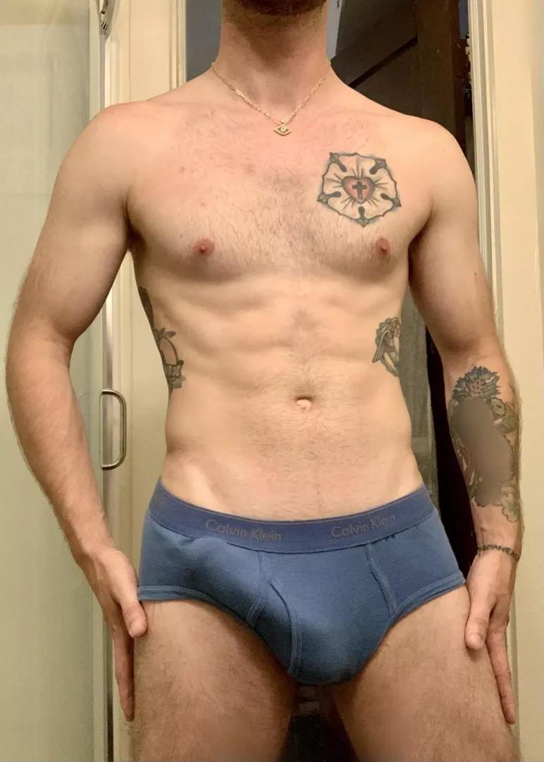 Underwear trying to choke my cock