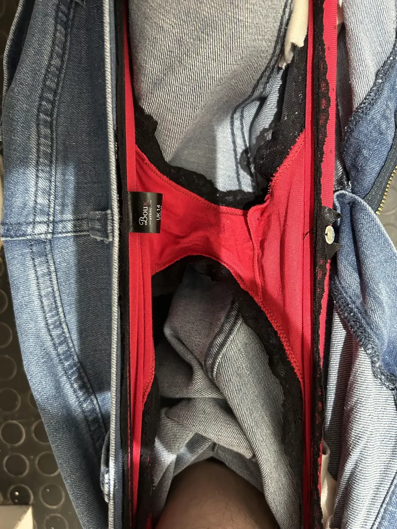 Update on the panties. Down