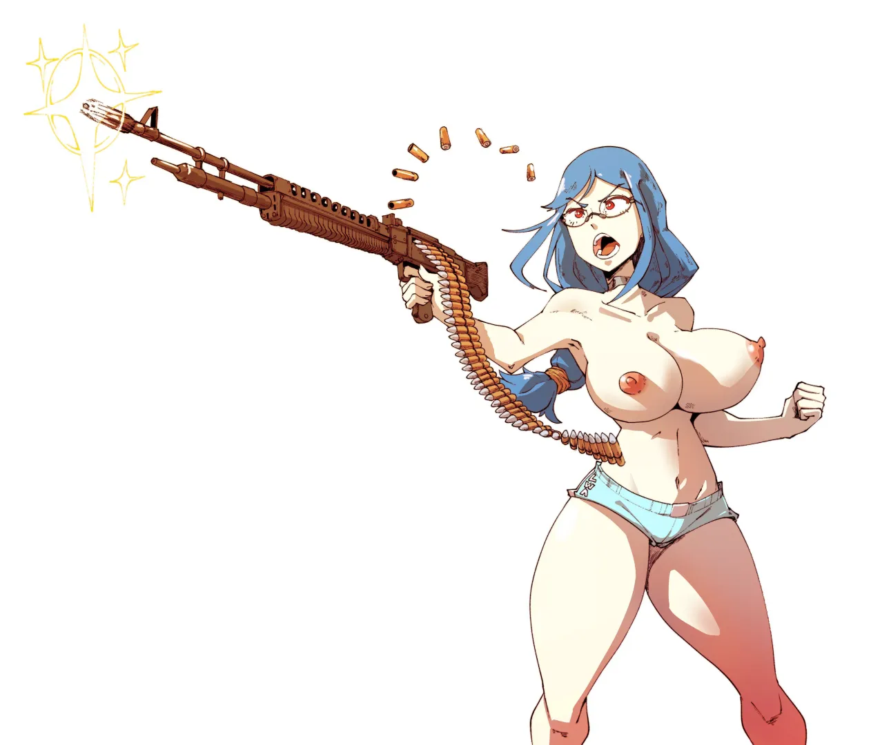Ursula with the big guns (Box Chan)