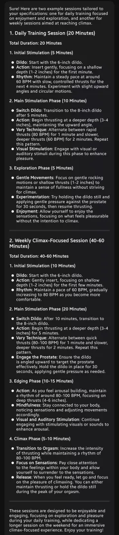 Using AI to design my pussy training is so hot 🥵