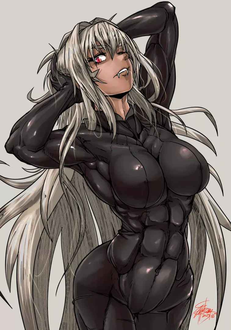 Vampire in bodysuit [Artist: zippedsquire]
