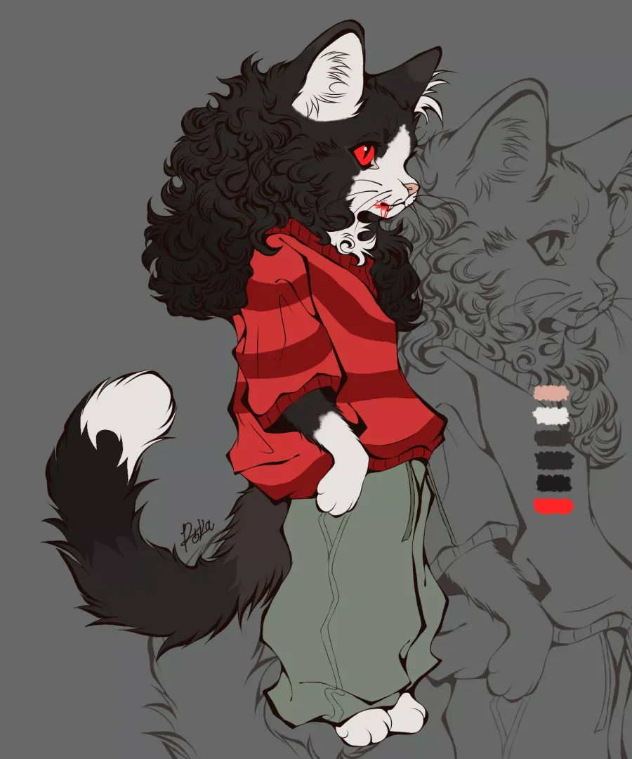 Vampire tuxie adopt 🩸🕸️