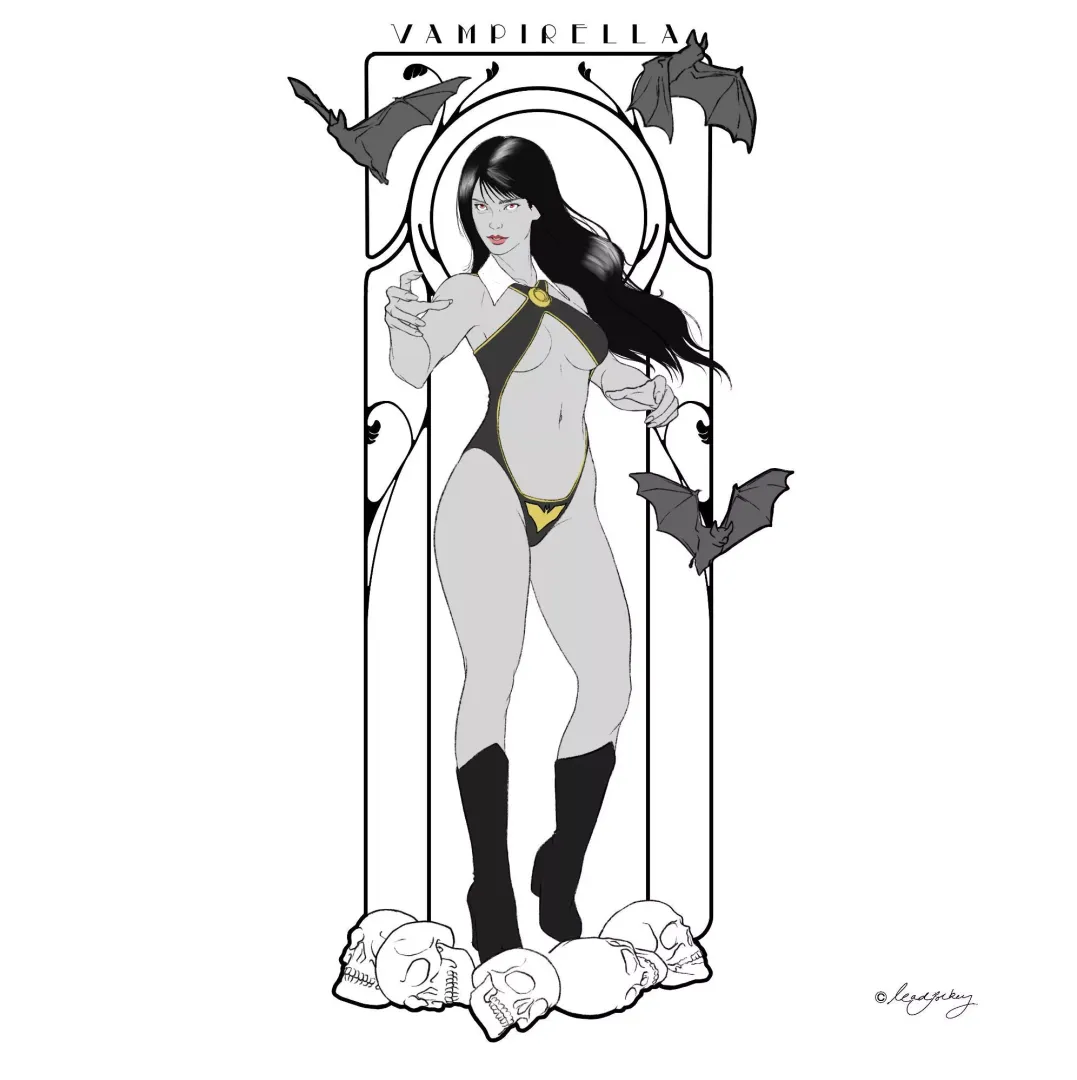 Vampirella. Fan art by me.