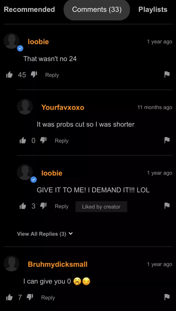 Video title was “ 24 Orgasm “