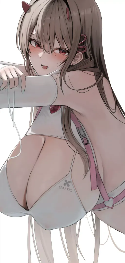 Viper's hanging boobs [Nikke]