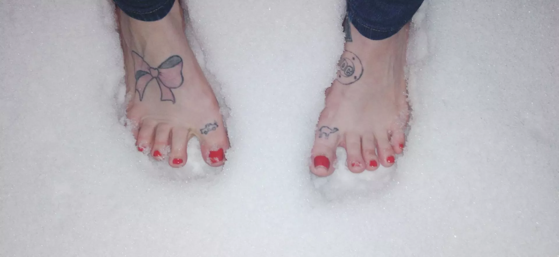 Virgin snow.