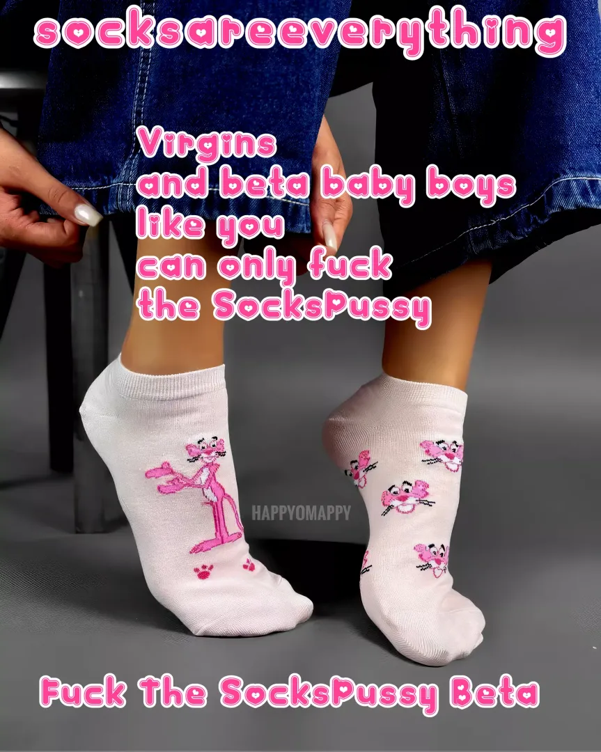 Virgins or renewed virgins like you can only fuck the sockspussy you silly beta baby boy!