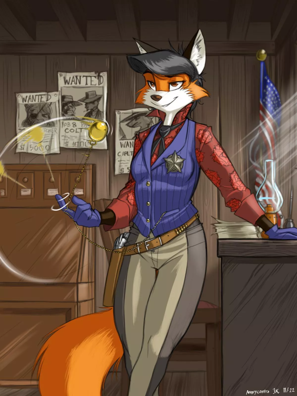 Vixen Sheriff (art by me)