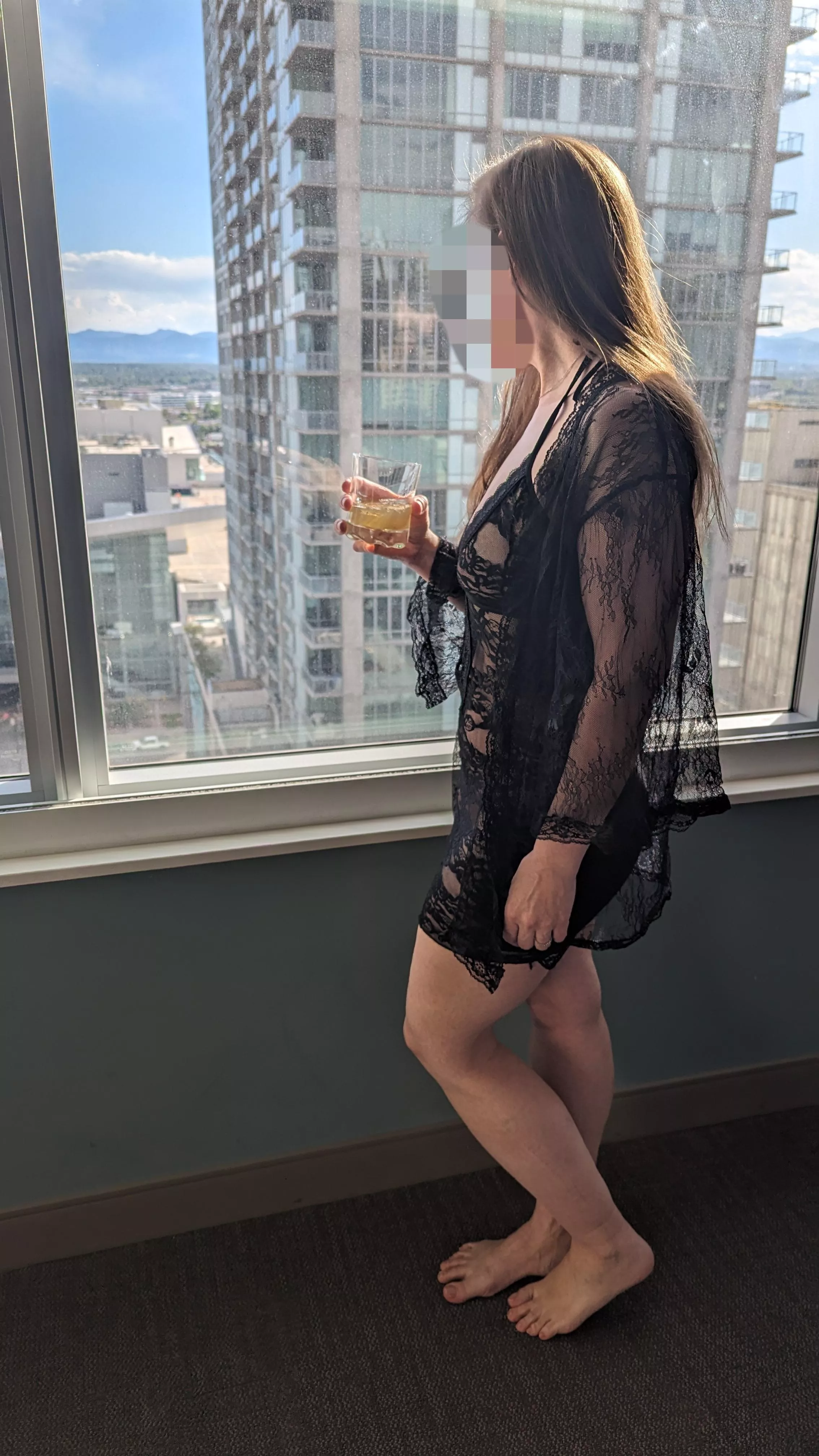 Waiting for her date! 