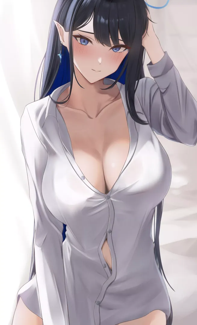 Waking Up With Rin (kAte) [Blue Archive] (X-post from r/animepointyears)