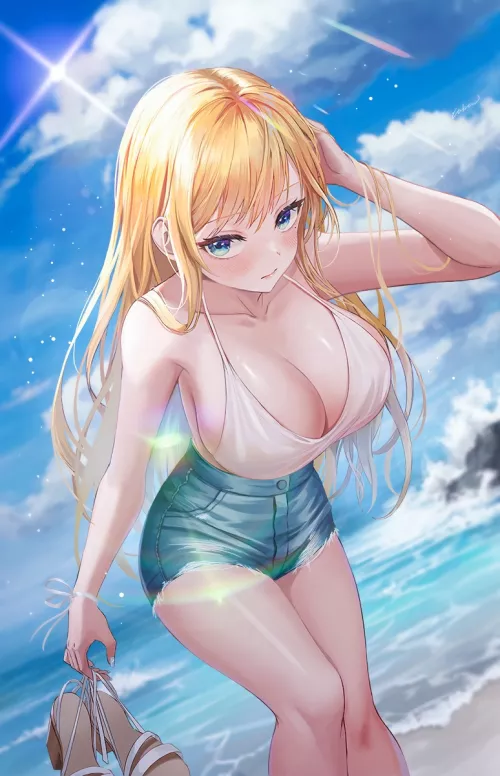 Walking Barefoot on the Shore