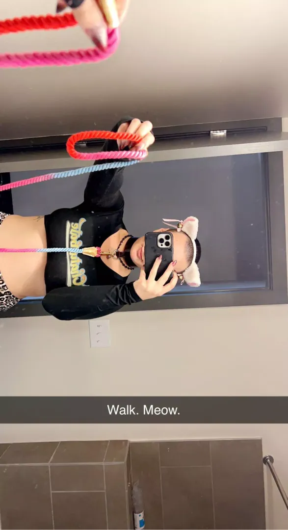 Walks meow