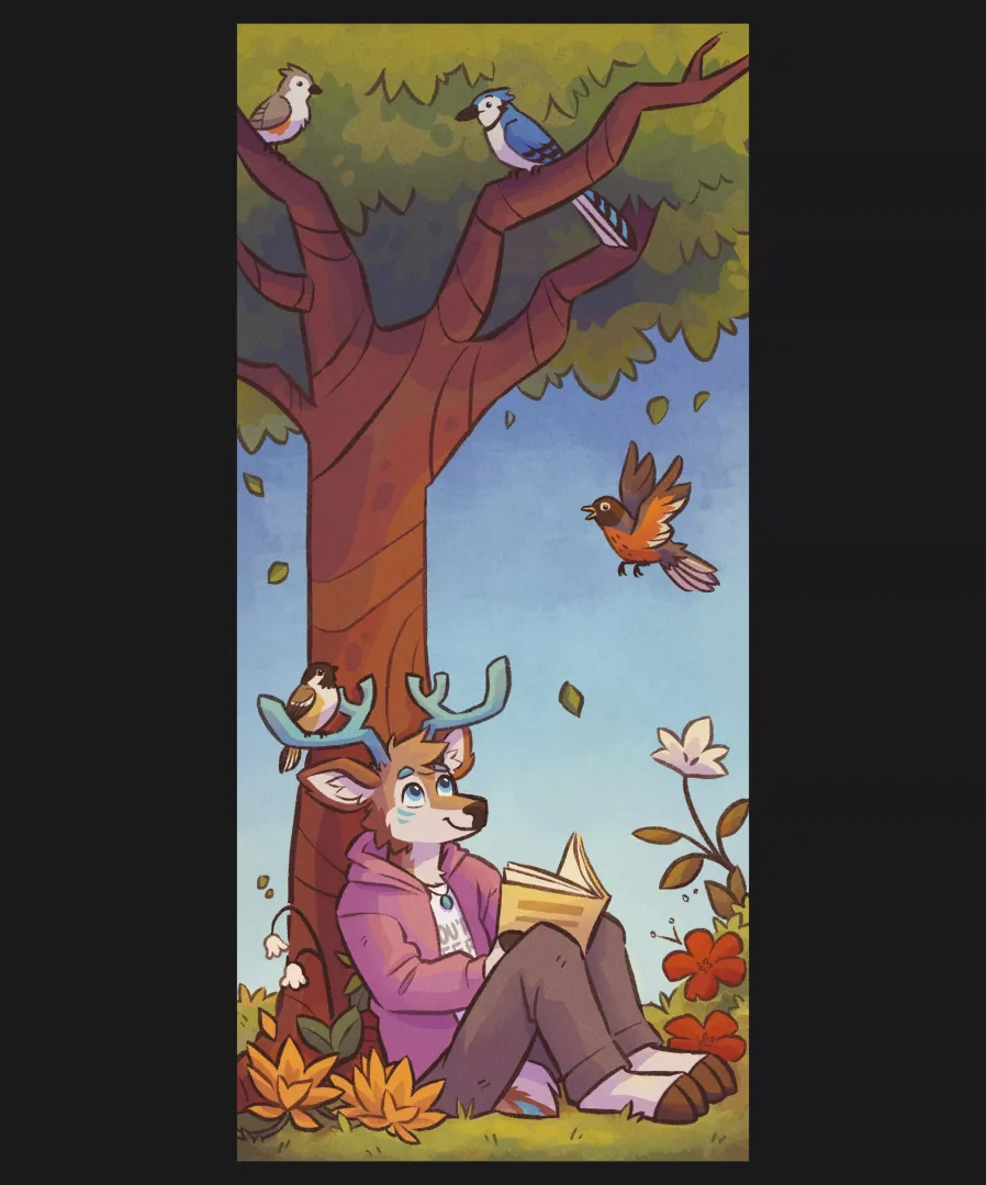 Wallpaper illustration for someone on Twitter :)