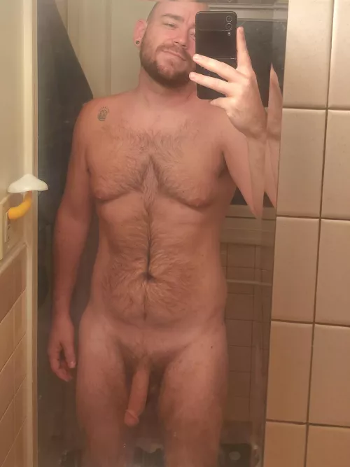 Want a taste of my big bear cock?