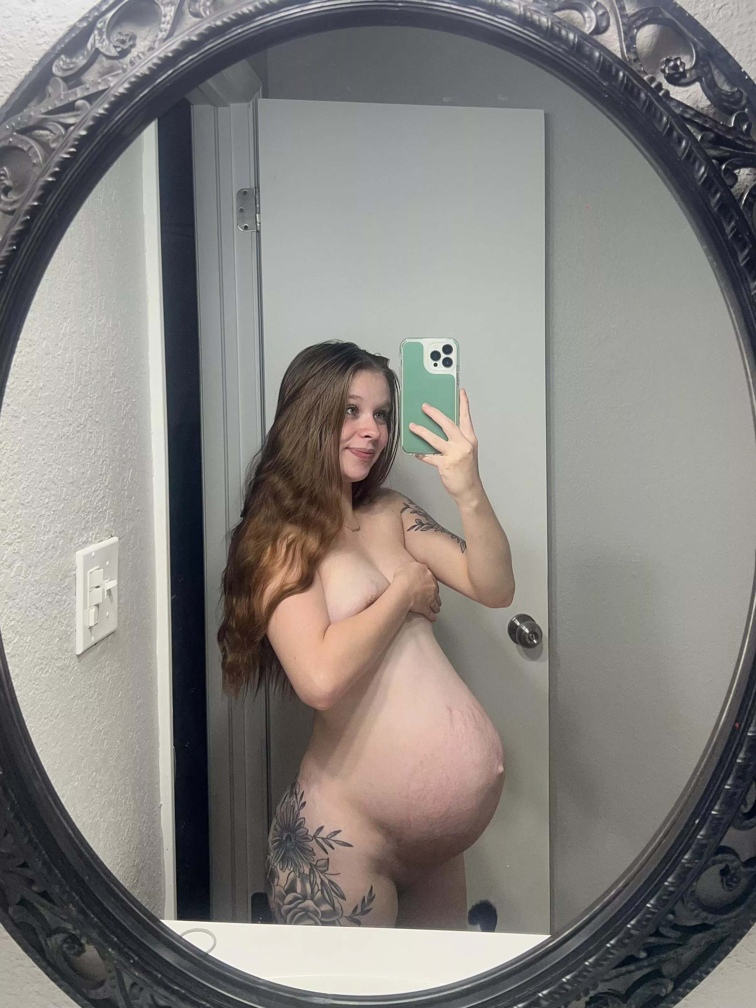 Want to watch my pregnant tits bounce while I ride? 