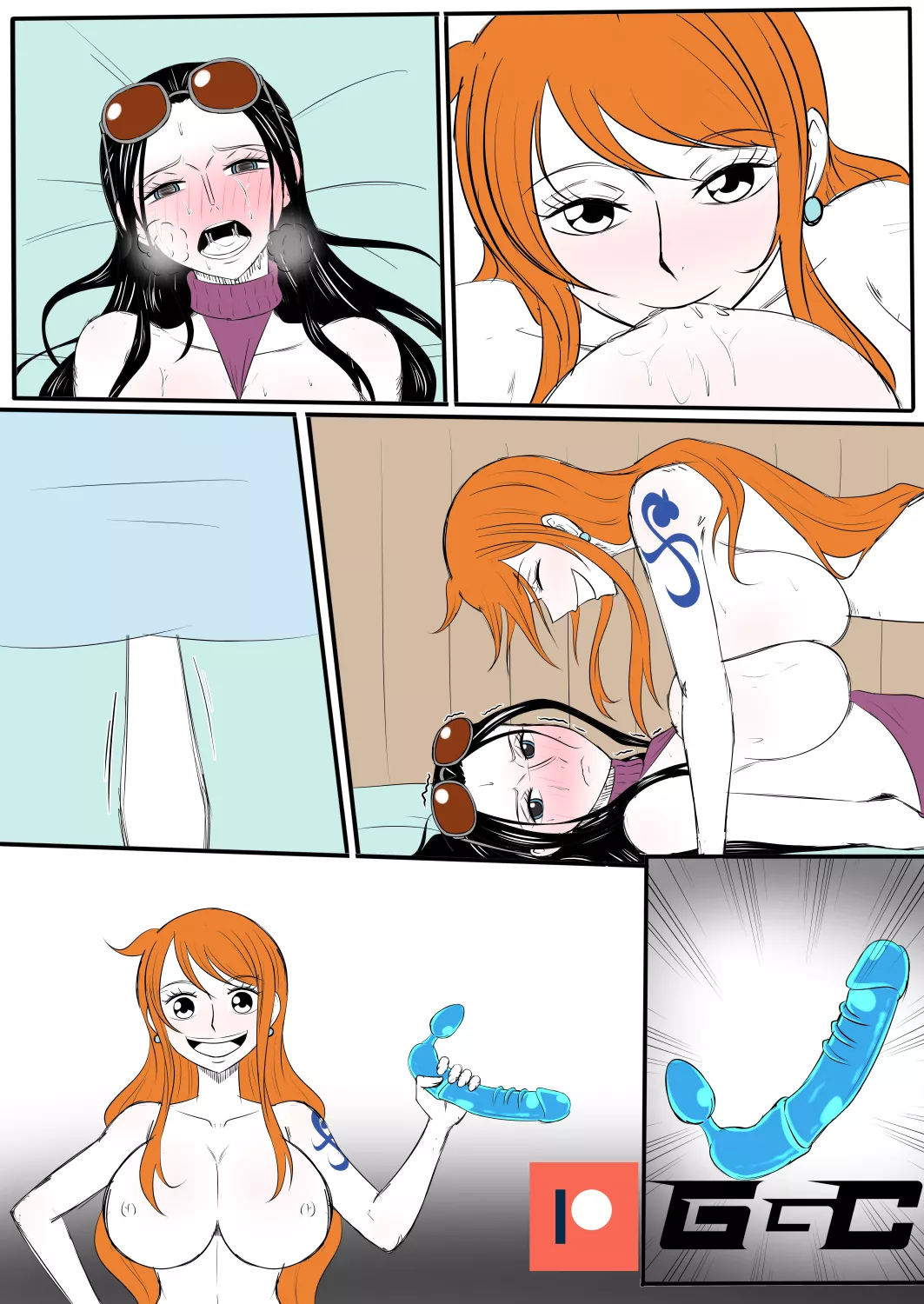Was contracted to draw a Nami x Robin comic/doujin style project. Here's a draft of pg 19/28 (follow twitter/patreon if you want the current progress of things). Feel free to give criticism/suggestions