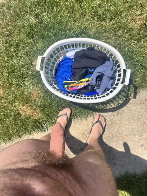 Washing day.