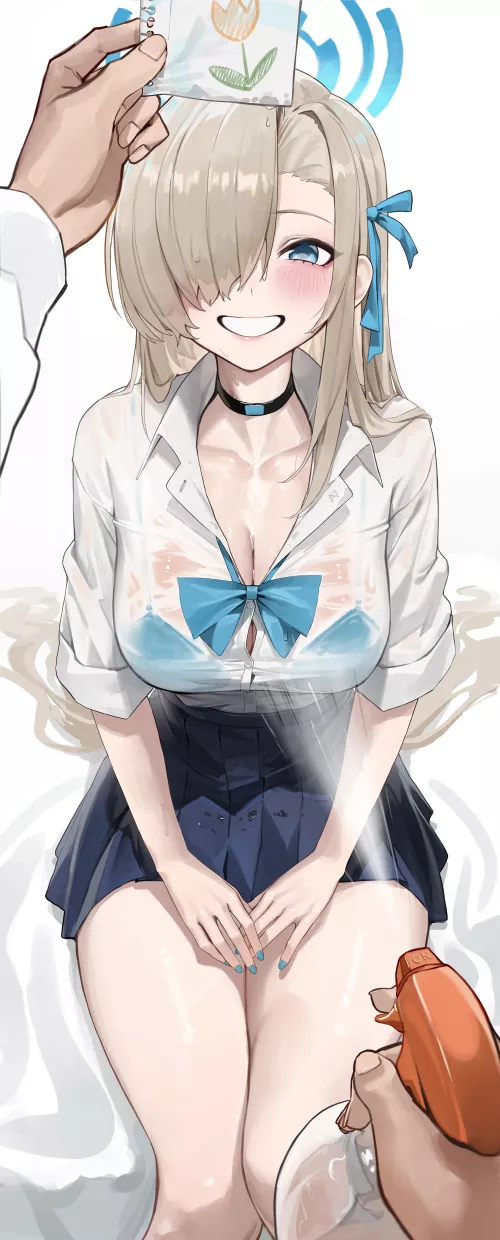 Watering the flowers [Blue Archive]