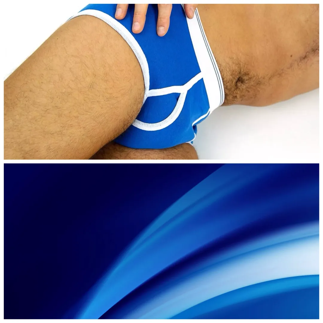 Waves and blue classic briefs