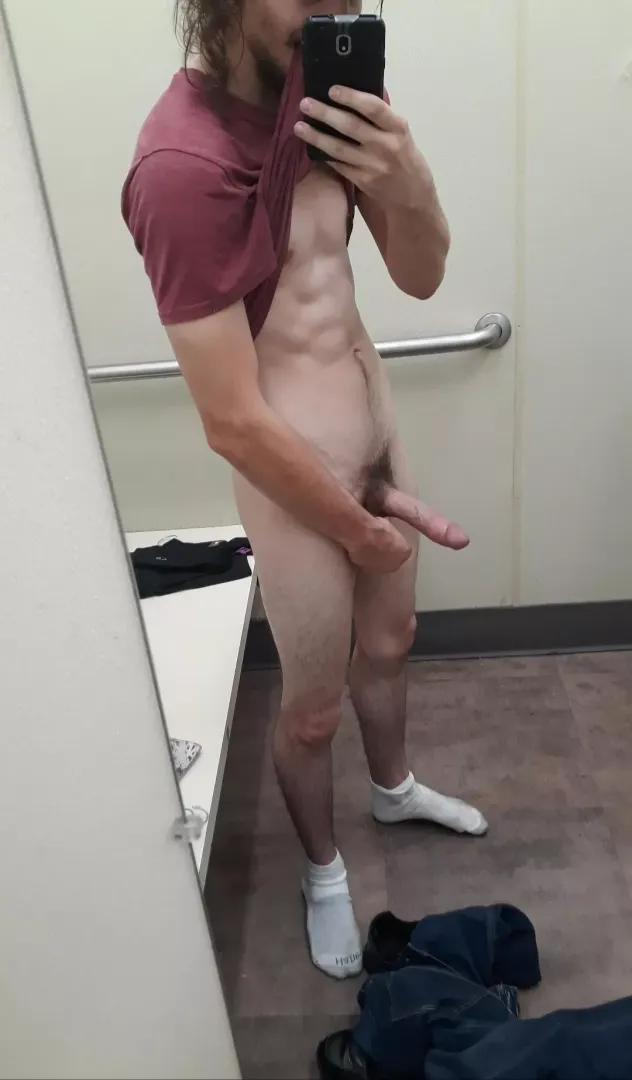 we go shopping, get cute outfits, meet in the dressing room. Any objections?