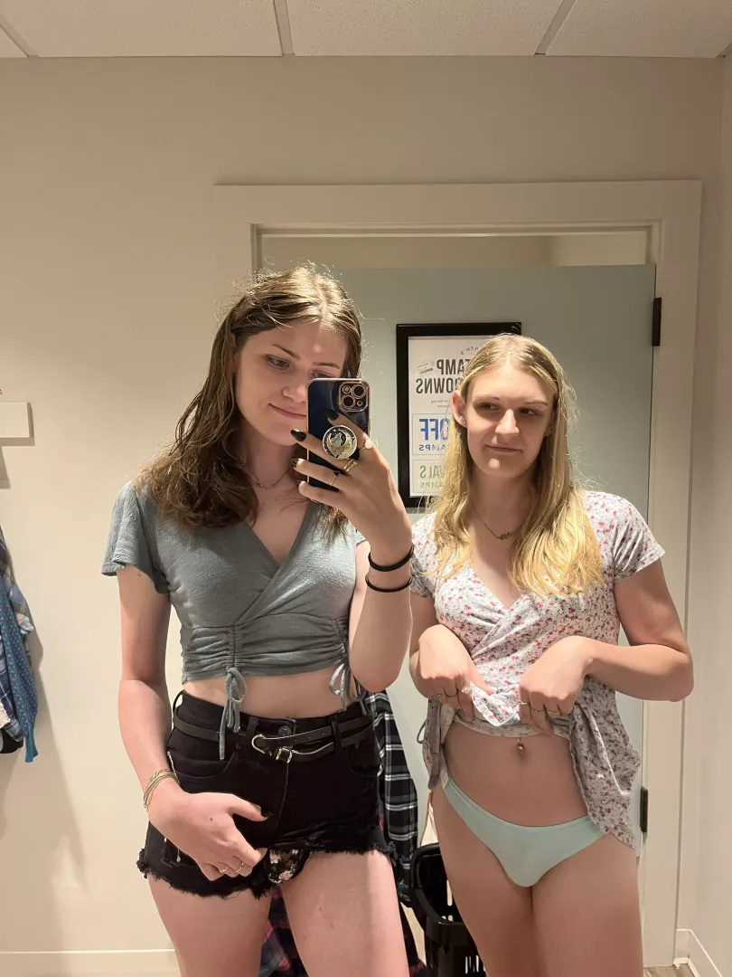 We got a little horny in the dressing room 😈